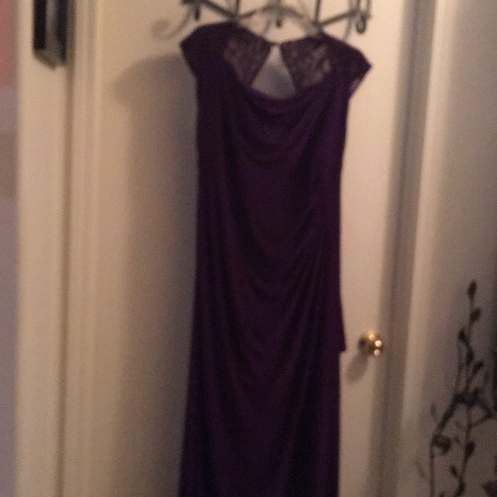 Purple sexy maxi dress